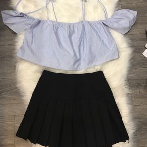 Crop top and skirt